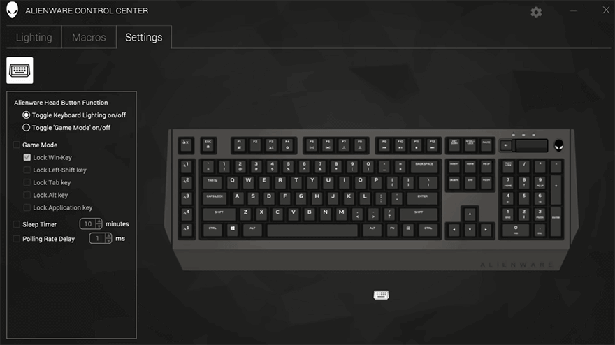 AW768 keyboard comes with alien button to control additional features