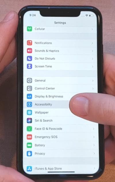 showing how you can open general settings in iphone