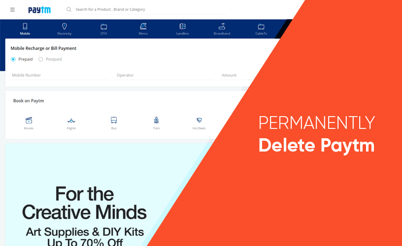 methods to help you permanently delete paytm account