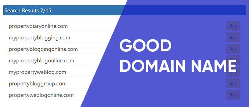 choose a good domain name